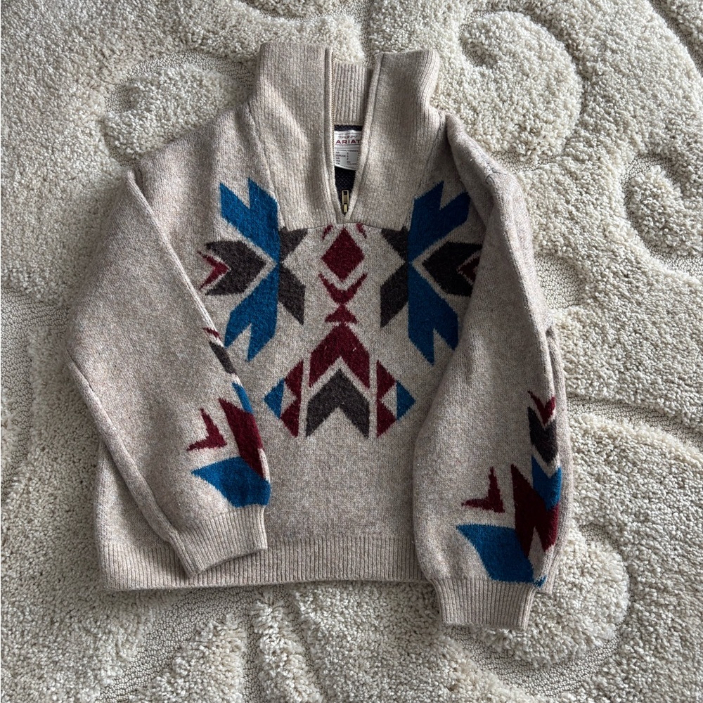 Ariat quarter zip Aztec Sweater